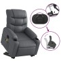 Electric lift massage chair in gray synthetic leather by , Armchairs - Ref: Foro24-3206623, Price: 323,28 €, Discount: %