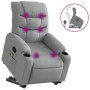 Light gray fabric reclining massage chair by , Armchairs - Ref: Foro24-3206654, Price: 296,83 €, Discount: %