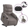 Liftable massage recliner taupe gray fabric by , Armchairs - Ref: Foro24-3206661, Price: 379,99 €, Discount: %