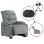 Sillón eléctrico reclinable elevable de tela gris claro de , Sillones - Ref: Foro24-3206663, Precio: 314,19 €, Descuento: %