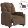 Sillón reclinable eléctrico de tela marrón de , Sillones - Ref: Foro24-3204576, Precio: 256,37 €, Descuento: %