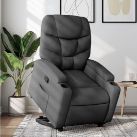 Sillón reclinable elevable de tela gris oscuro de , Sillones - Ref: Foro24-3204597, Precio: 288,65 €, Descuento: %