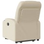 Sillón reclinable elevable de tela color crema de , Sillones - Ref: Foro24-3204605, Precio: 286,43 €, Descuento: %