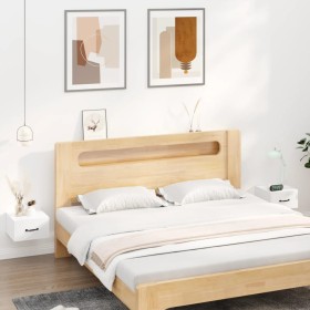 Mesitas de noche de pared 2 uds blanco brillante 35x35x20 cm de vidaXL, Mesitas de noche - Ref: Foro24-812865, Precio: 36,99 ...