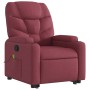 Reclining massage chair with lift in burgundy fabric by , Armchairs - Ref: Foro24-3204611, Price: 294,57 €, Discount: %