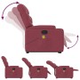 Reclining massage chair with lift in burgundy fabric by , Armchairs - Ref: Foro24-3204611, Price: 294,57 €, Discount: %