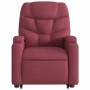 Reclining massage chair with lift in burgundy fabric by , Armchairs - Ref: Foro24-3204611, Price: 294,57 €, Discount: %