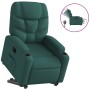 Sillón eléctrico reclinable elevable de tela verde oscuro de , Sillones - Ref: Foro24-3204626, Precio: 316,77 €, Descuento: %