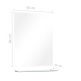 Wandspiegel mit Ablage aus gehärtetem Glas 50x60 cm von vidaXL, Spiegel - Ref: Foro24-249441, Preis: 41,10 €, Rabatt: %