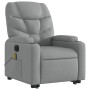 Light gray fabric electric reclining and lifting massage chair by , Armchairs - Ref: Foro24-3204632, Price: 343,92 €, Discoun...