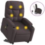 Silla de masaje reclinable de pie de tela marrón oscuro de , Sillones - Ref: Foro24-3204613, Precio: 288,36 €, Descuento: %