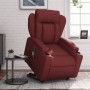 Electric lift massage armchair in artificial red wine leather by , Armchairs - Ref: Foro24-3204569, Price: 339,74 €, Discount: %