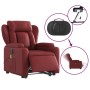 Electric lift massage armchair in artificial red wine leather by , Armchairs - Ref: Foro24-3204569, Price: 339,74 €, Discount: %