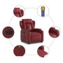 Electric lift massage armchair in artificial red wine leather by , Armchairs - Ref: Foro24-3204569, Price: 339,74 €, Discount: %