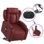 Electric lift massage armchair in artificial red wine leather by , Armchairs - Ref: Foro24-3204569, Price: 339,74 €, Discount: %