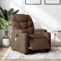 Electric massage recliner brown fabric by , Armchairs - Ref: Foro24-3204588, Price: 268,98 €, Discount: %