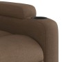 Electric massage recliner brown fabric by , Armchairs - Ref: Foro24-3204588, Price: 365,99 €, Discount: %