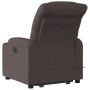 Electric reclining and lift massage armchair in dark brown fabric. by , Armchairs - Ref: Foro24-3206677, Price: 335,93 €, Dis...