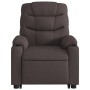 Electric reclining and lift massage armchair in dark brown fabric. by , Armchairs - Ref: Foro24-3206677, Price: 335,93 €, Dis...