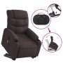 Electric reclining and lift massage armchair in dark brown fabric. by , Armchairs - Ref: Foro24-3206677, Price: 335,93 €, Dis...