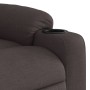 Electric reclining and lift massage armchair in dark brown fabric. by , Armchairs - Ref: Foro24-3206677, Price: 335,93 €, Dis...