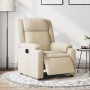 Sillón reclinable eléctrico de tela crema de , Sillones - Ref: Foro24-3205187, Precio: 268,99 €, Descuento: %