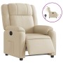 Sillón reclinable eléctrico de tela crema de , Sillones - Ref: Foro24-3205187, Precio: 268,99 €, Descuento: %