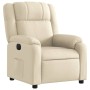 Sillón reclinable eléctrico de tela crema de , Sillones - Ref: Foro24-3205187, Precio: 268,99 €, Descuento: %