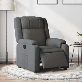 Sillón reclinable eléctrico de tela gris oscuro de , Sillones - Ref: Foro24-3205179, Precio: 257,58 €, Descuento: %