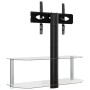 Corner TV cabinet 2 levels for 32-70 inches black silver by , TV Furniture - Ref: Foro24-358171, Price: 86,85 €, Discount: %