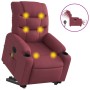 Electric lift massage chair in burgundy fabric by , Armchairs - Ref: Foro24-3206675, Price: 366,99 €, Discount: %