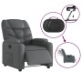 Sillón reclinable eléctrico de cuero sintético gris de , Sillones - Ref: Foro24-3204647, Precio: 276,90 €, Descuento: %