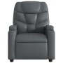 Sillón reclinable eléctrico de cuero sintético gris de , Sillones - Ref: Foro24-3204647, Precio: 276,90 €, Descuento: %