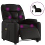 Reclining electric massage armchair in black synthetic leather by , Armchairs - Ref: Foro24-3204651, Price: 293,26 €, Discoun...