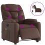 Reclining electric massage armchair in brown synthetic leather by , Armchairs - Ref: Foro24-3204653, Price: 293,51 €, Discoun...