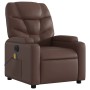 Reclining electric massage armchair in brown synthetic leather by , Armchairs - Ref: Foro24-3204653, Price: 293,51 €, Discoun...