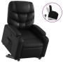 Sillón reclinable elevable cuero artificial negro de , Sillones - Ref: Foro24-3204658, Precio: 295,30 €, Descuento: %