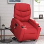 Sillón reclinable de masaje de pie cuero artificial rojo de , Sillones - Ref: Foro24-3204670, Precio: 312,91 €, Descuento: %