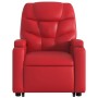 Sillón reclinable de masaje de pie cuero artificial rojo de , Sillones - Ref: Foro24-3204670, Precio: 312,91 €, Descuento: %