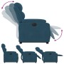 Sillón eléctrico reclinable elevable de terciopelo azul de , Sillones - Ref: Foro24-3205124, Precio: 373,21 €, Descuento: %