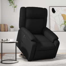 Electric black synthetic leather reclining and lifting armchair by , Armchairs - Ref: Foro24-3205164, Price: 326,87 €, Discou...