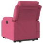 Reclining and elevating red velvet massage armchair by , Armchairs - Ref: Foro24-3205130, Price: 364,65 €, Discount: %