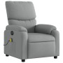 Sillón reclinable de masaje eléctrico tela gris claro de , Sillones - Ref: Foro24-3204812, Precio: 256,44 €, Descuento: %