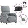 Sillón reclinable de masaje eléctrico tela gris claro de , Sillones - Ref: Foro24-3204812, Precio: 256,44 €, Descuento: %