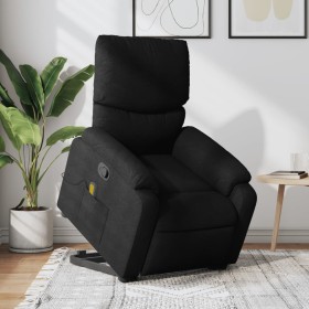 Sillón reclinable de masaje elevable tela negro de , Sillones - Ref: Foro24-3204838, Precio: 267,99 €, Descuento: %