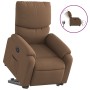 Electric reclining and lift fabric armchair in brown. by , Armchairs - Ref: Foro24-3204852, Price: 305,83 €, Discount: %