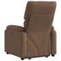 Electric reclining and lift fabric armchair in brown. by , Armchairs - Ref: Foro24-3204852, Price: 305,83 €, Discount: %