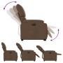 Electric reclining and lift fabric armchair in brown. by , Armchairs - Ref: Foro24-3204852, Price: 305,83 €, Discount: %