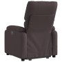 Electric reclining and lift massage armchair in dark brown fabric. by , Armchairs - Ref: Foro24-3204865, Price: 332,74 €, Dis...