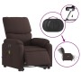 Sillón masaje eléctrico reclinable elevable tela marrón oscuro de , Sillones - Ref: Foro24-3204865, Precio: 332,74 €, Descuen...